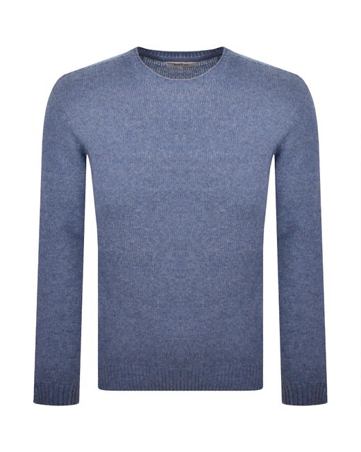 Replay Blue Knitted Jumper for men