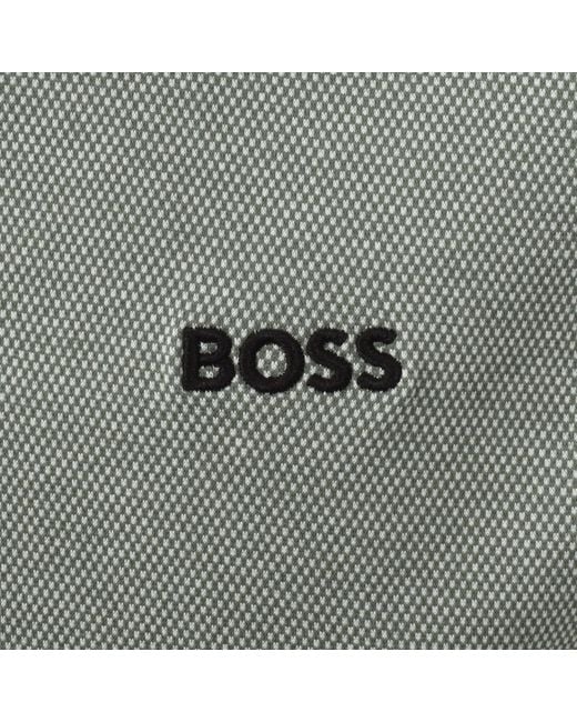 Boss Gray Boss B Motion Long Sleeve Shirt for men