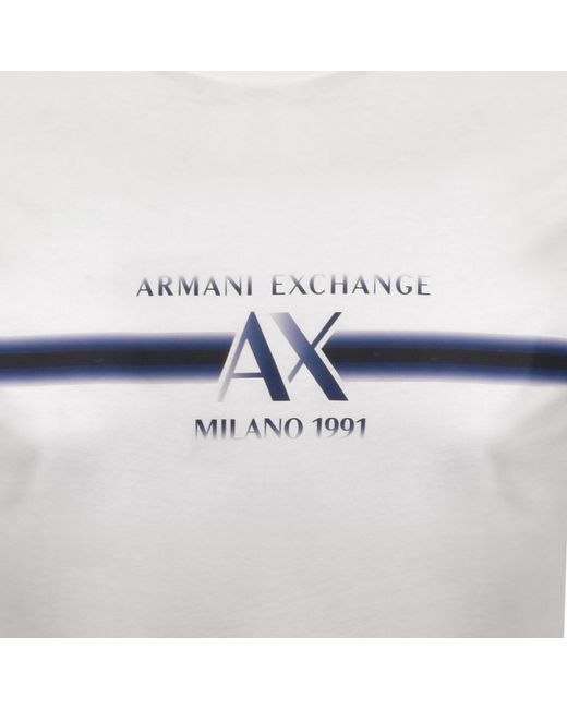 ARMANI EXCHANGE White T Shirt for men