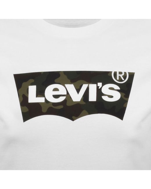 Levi's Gray Logo Crew Neck T Shirt for men