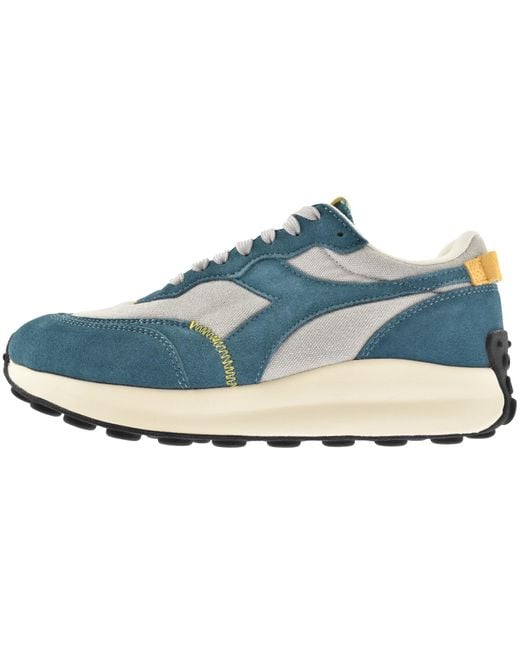 Diadora Blue Race Suede Sw Trainers for men