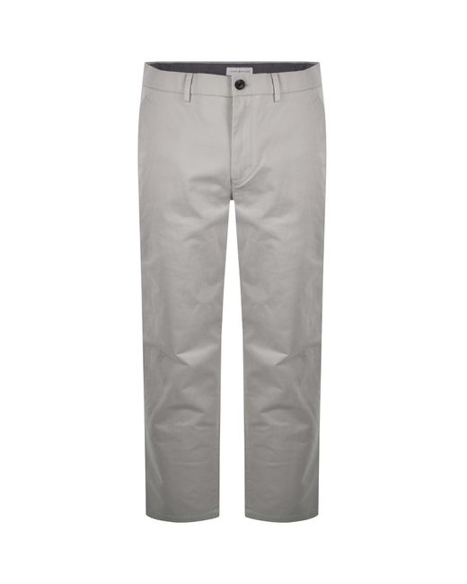 Tommy Hilfiger Gray Core Denton Twill Trousers for men