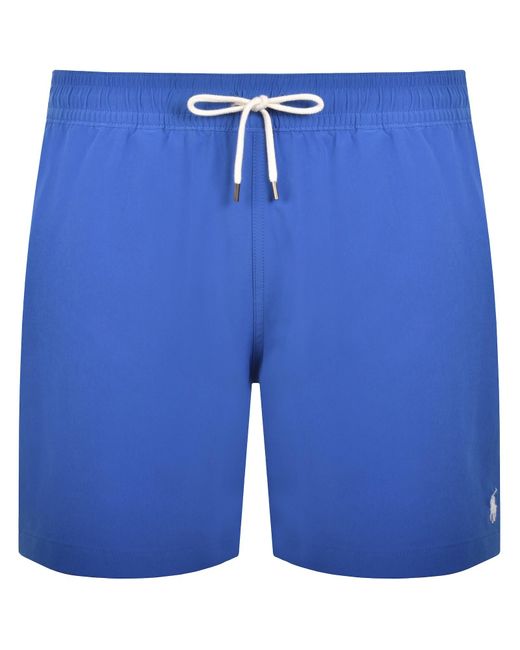 Ralph Lauren Blue Traveller Swim Shorts for men