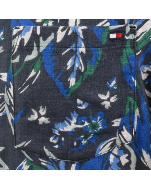 Tommy Hilfiger Blue Bowling Shirt for men