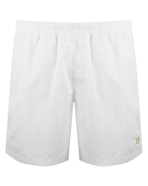 Fred Perry White Tennis Shorts for men