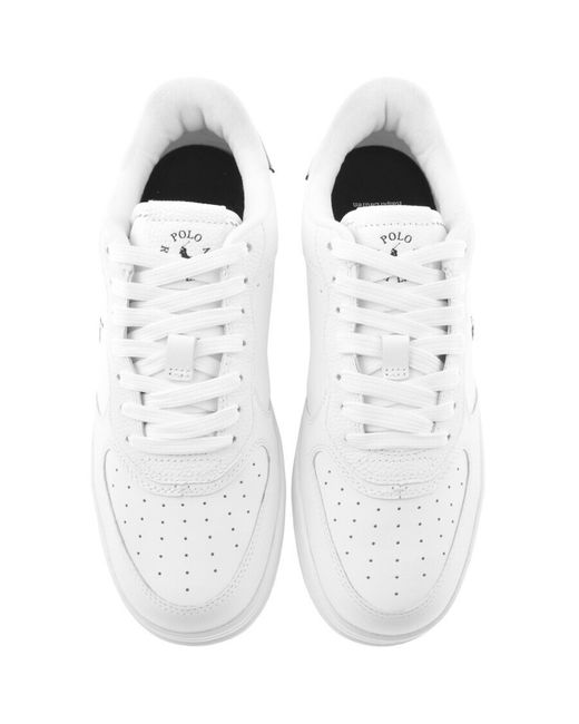 Ralph Lauren White Masters Trainers for men