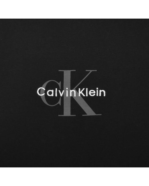 Calvin Klein Black Jeans Monologo T Shirt for men