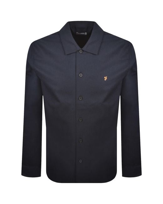 Farah Blue Farah Callier Overshirt for men