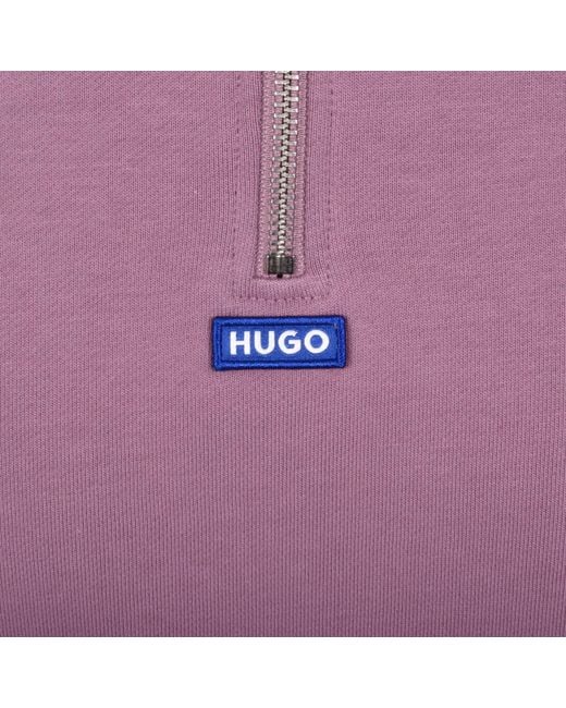HUGO Purple Neeler Sweatshirt for men