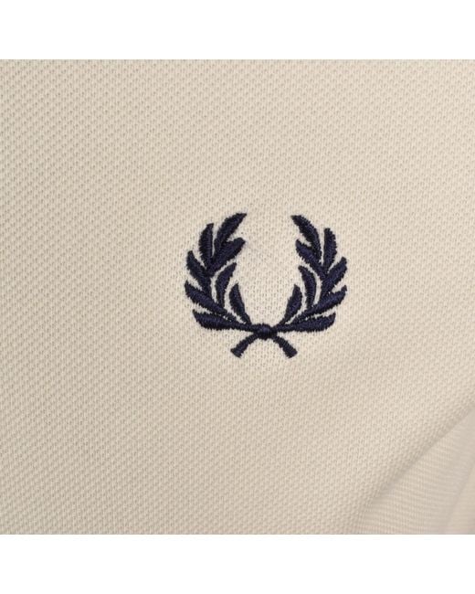 Fred Perry Natural Twin Tipped Polo T Shirt Ecru for men