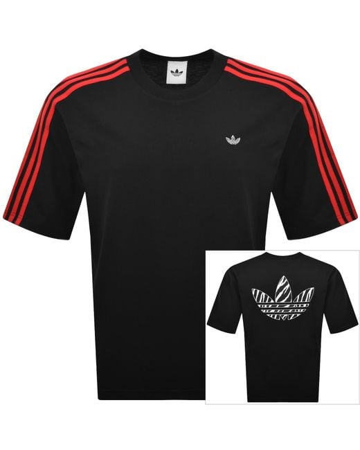 Adidas Originals Black Zebra Infill T Shirt for men