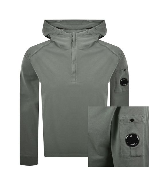 C P Company Gray Cp Company Hz Lens Sweatshirt for men