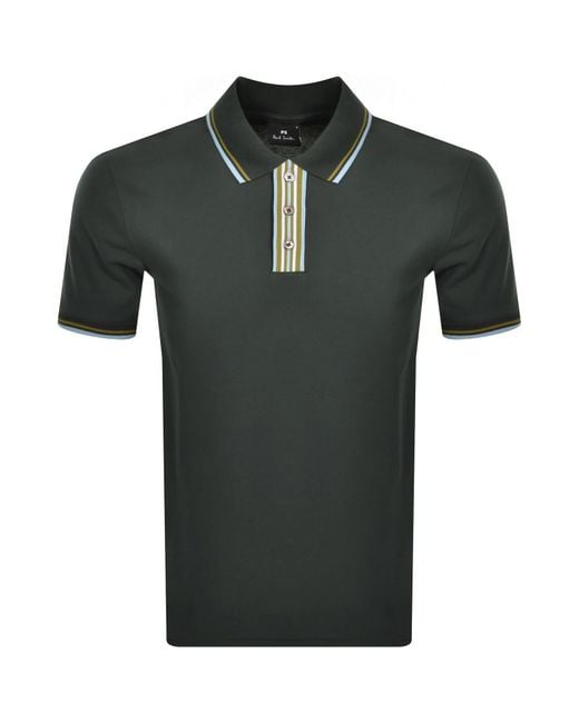 Paul Smith Green Regular Fit Polo T Shirt for men