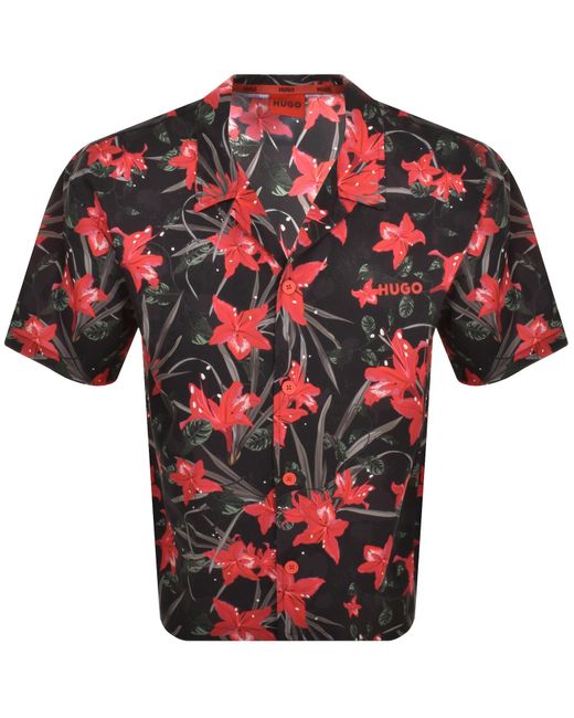 HUGO Red Relaxed Short Sleeve Shirt for men