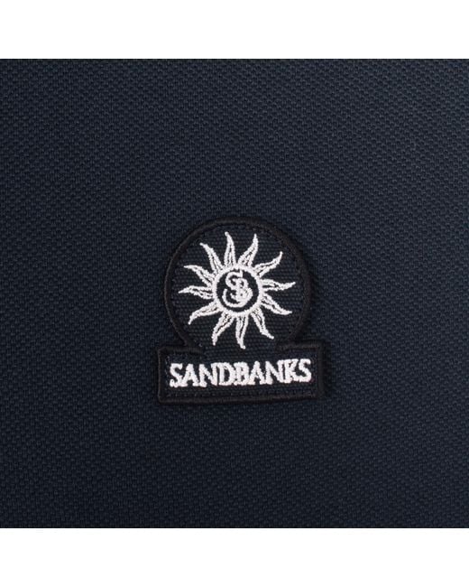 Sandbanks Blue Badge Logo Polo T Shirt for men