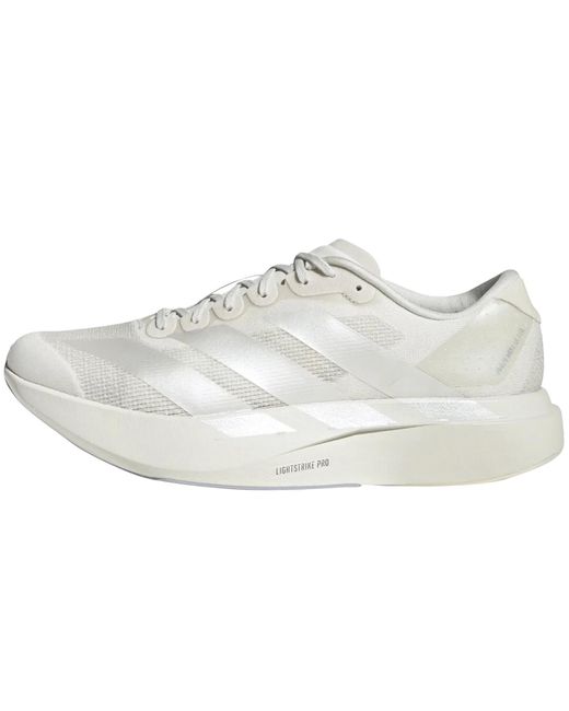 Adidas White Adizero Evo Trainers for men