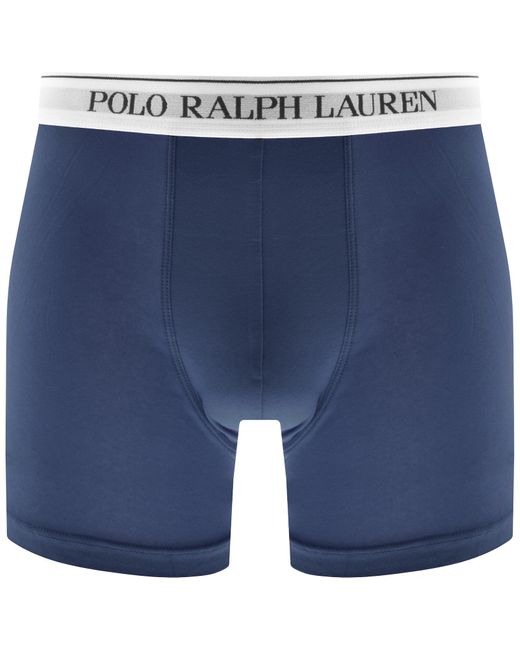 Ralph Lauren Blue Underwear 3 Pack Boxer Briefs for men