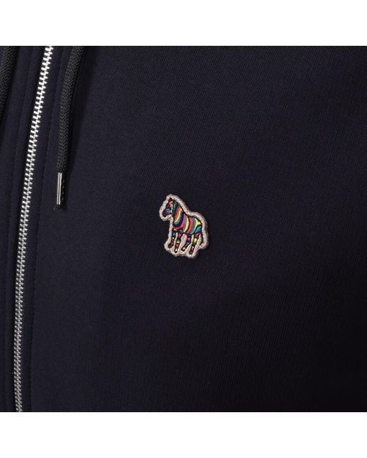 Paul Smith Blue Full Zip Hoodie for men