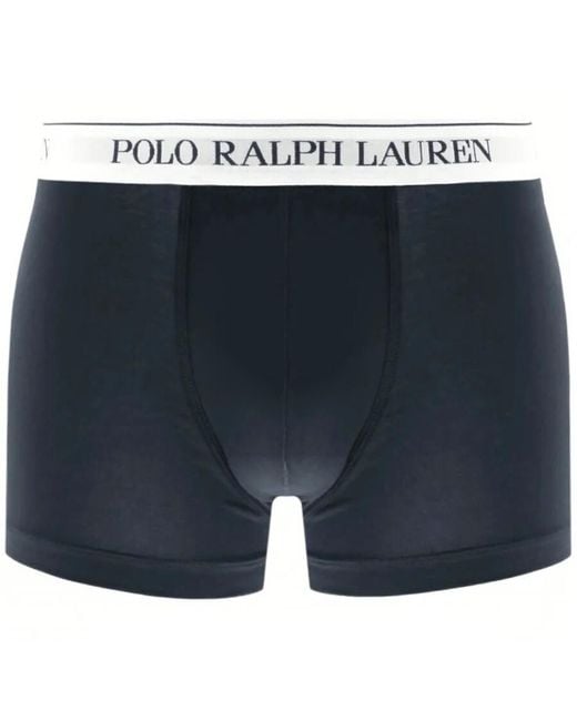 Ralph Lauren Blue Underwear 3 Pack Trunks for men