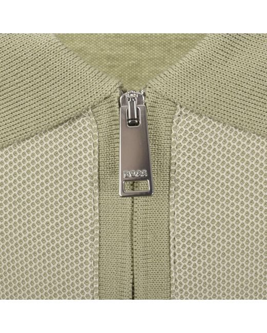 BOSS BUSINESS Green Boss H Pei 88 Polo for men