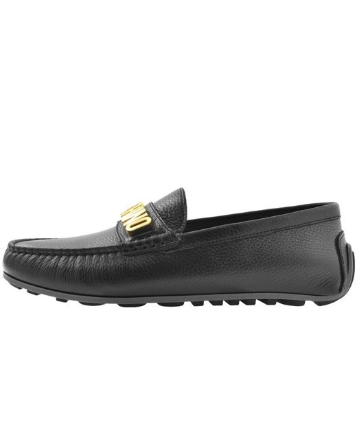 Moschino Black Driver Shoes for men