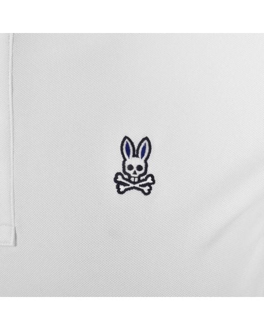 Psycho Bunny White Dover Sport Polo T Shirt for men