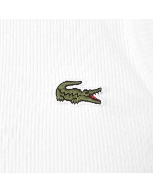 Lacoste White Slim Fit Vest for men
