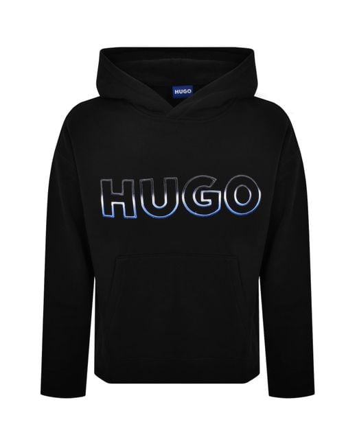 HUGO Black Nogudi Hoodie for men
