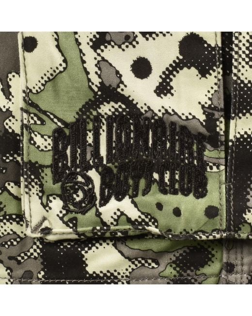 BBCICECREAM Green Camo Cargo Shorts for men