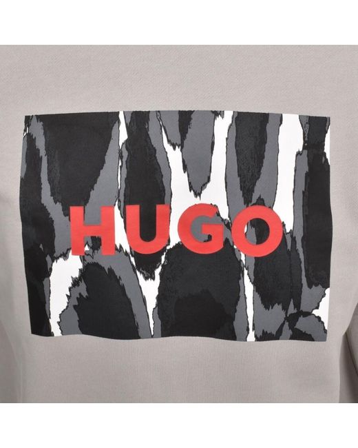 HUGO Gray Duragol Sweatshirt for men