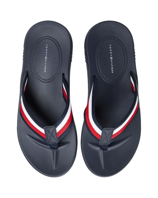 Tommy Hilfiger Blue Beach Flip Flops for men