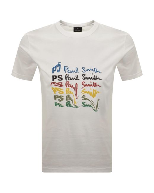Paul Smith Gray Ps Regular Fit T Shirt for men