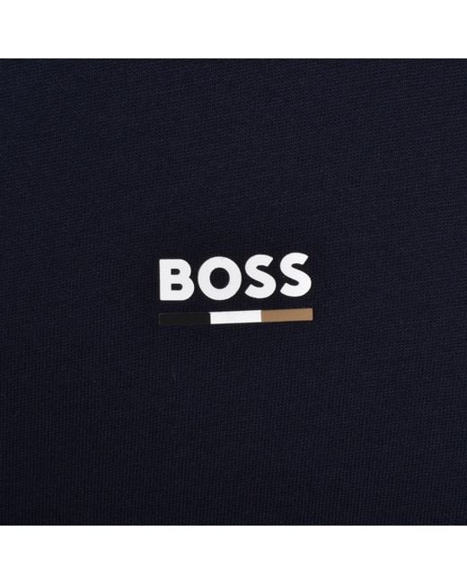BOSS BUSINESS Blue Boss Iconic T Shirt for men