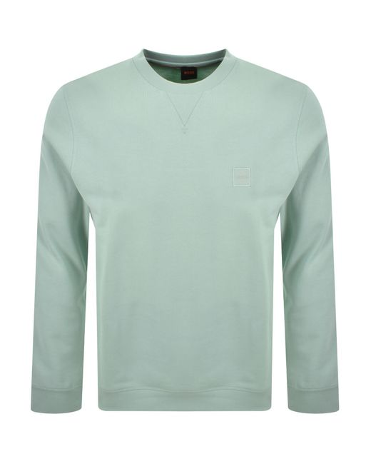 BOSS Men's Green Boss Westart 1 Sweatshirt