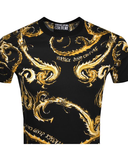 Versace Black Couture T Shirt for men