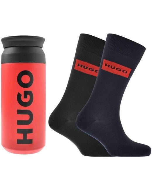 HUGO Blue 2 Pack Socks And Mug Gift Set for men