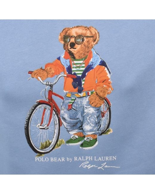 Ralph Lauren Blue Bear Hoodie for men