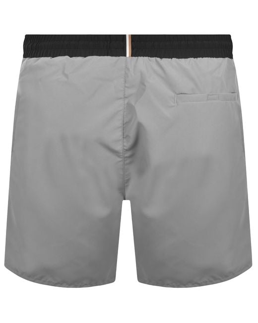 BOSS BUSINESS Gray Boss Starfish Swim Shorts for men