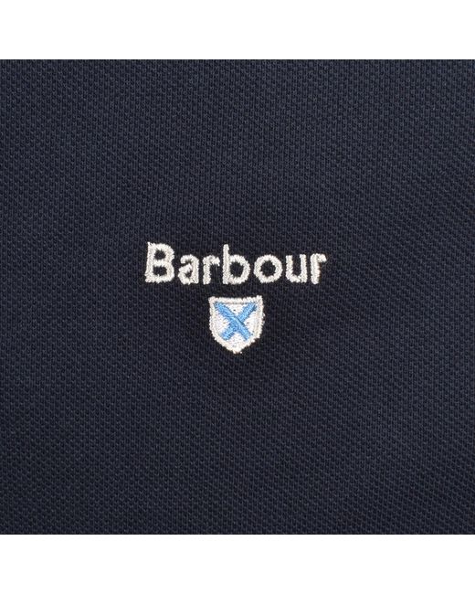Barbour Blue Fielding Polo T Shirt for men