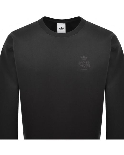 Adidas Originals Black Berlin Gfx Sweatshirt for men