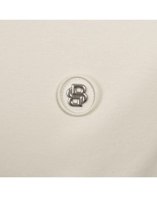 BOSS BUSINESS White Boss C Taut 01 Mercerised T Shirt Off for men