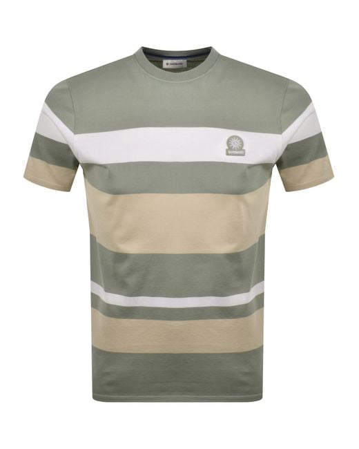 Sandbanks Gray Stripe T Shirt for men
