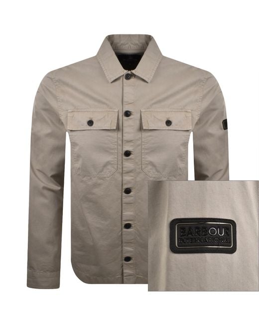 Barbour Brown Arlo Overshirt for men