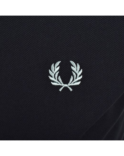 Fred Perry Black Twin Tipped Polo T Shirt for men