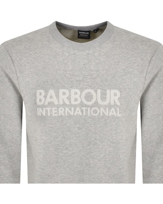 Barbour Gray Brockley Sweatshirt for men