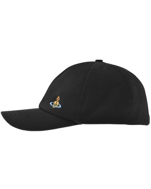 Vivienne Westwood Black Baseball Cap for men