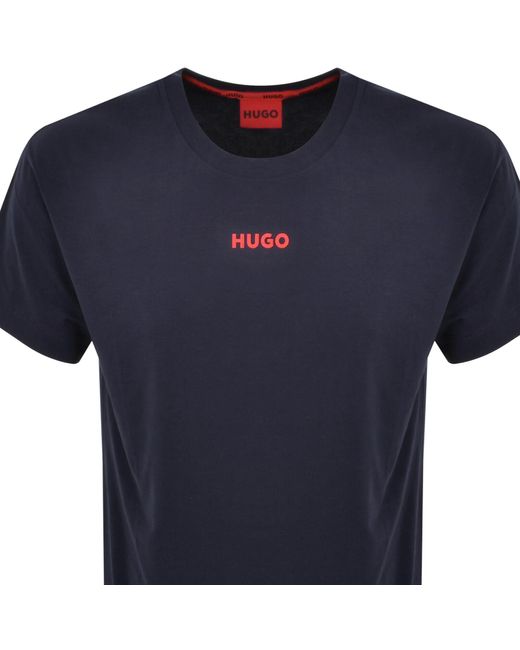 HUGO Blue Lounge Linked T Shirt for men