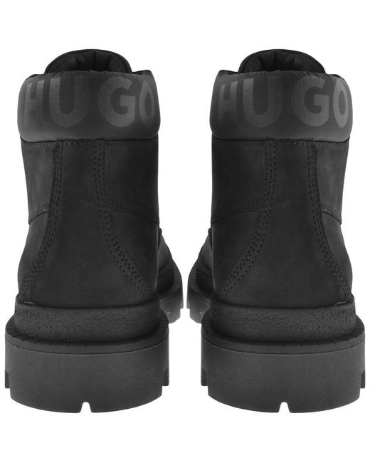 HUGO Black Graham Halb Boots for men