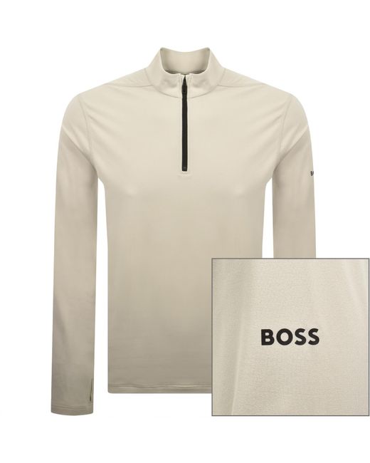 Boss Natural Boss Active Zip Sweatshirt for men