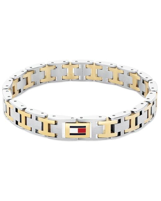 Tommy Hilfiger Metallic Two Tone Bracelet for men